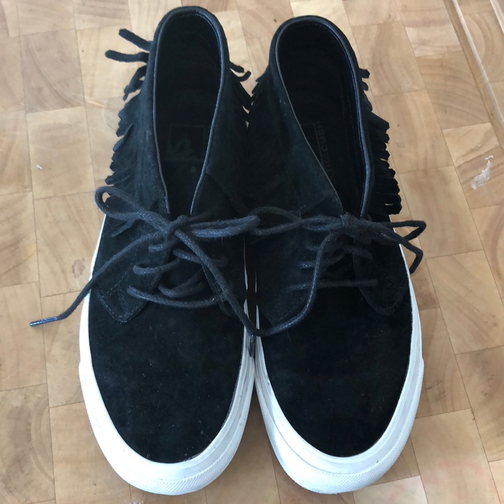 Vans Suede fringe booties